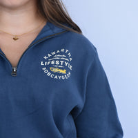 Kawartha Lifestyle Bobcaygeon Boat Logo 1/4 Zip Sweater