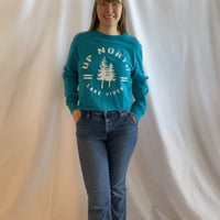 Bobcaygeon Up North Lake Vibes Long Sleeve Crop