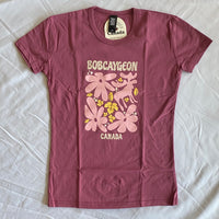 Bobcaygeon Kawarthas Moose Maple Leaf Flowers T-Shirt (Youth)