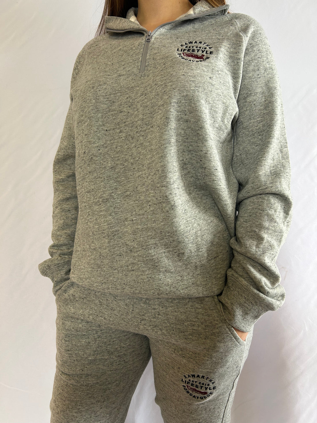 Kawartha Lifestyle Bobcaygeon Boat Logo 1/4 Zip