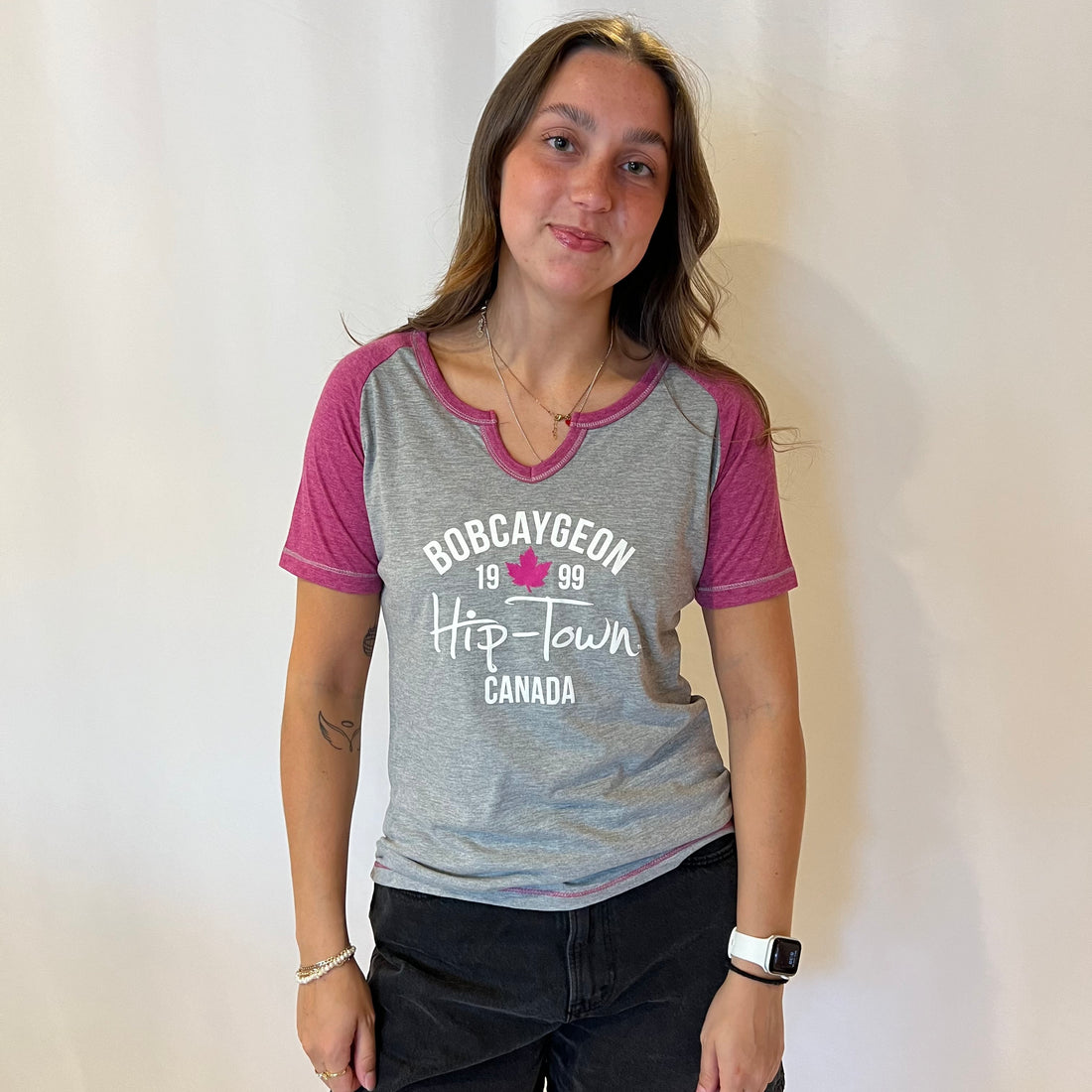 Hip-Town Women's Raglan T-Shirt